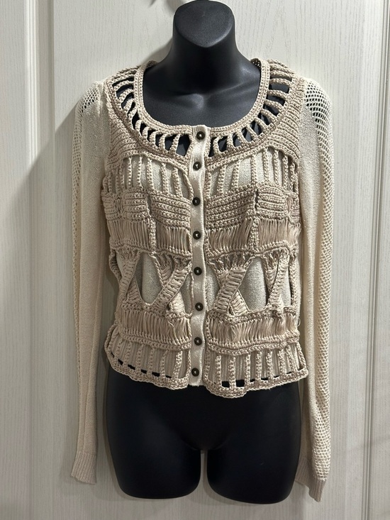 All Saints Sweaters - AllSaints Spatialfields Frivolite Cream Cardigan